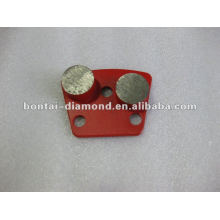 Trapezoid diamante almofadas para piso de concreto moagem e polimento